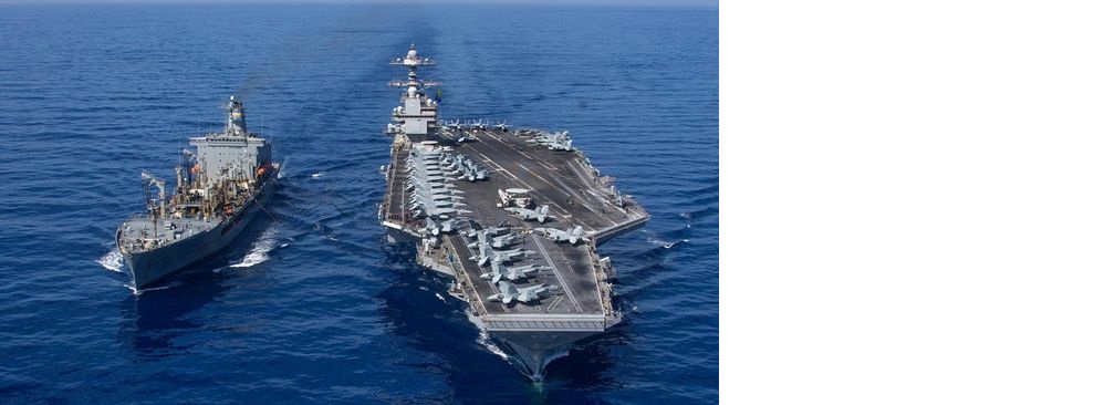 Kapal induk milik Amerika Serikat. (REUTERS)