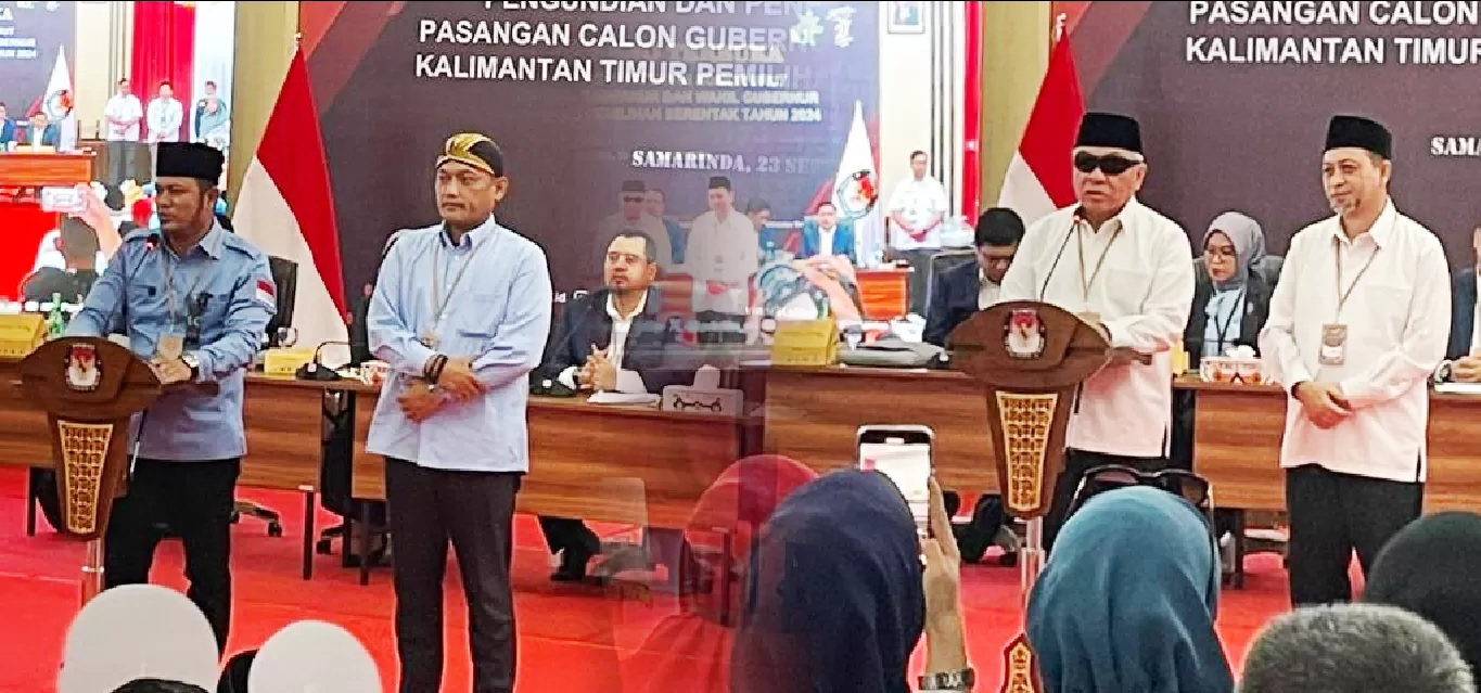 WAKTU PANJANG. Paslon Isran Noor-Hadi Mulyadi dan Rudy Masud- Seno Aji memulai kampanye yang berjalan sejak 25 September hingga 23 November 2024.
