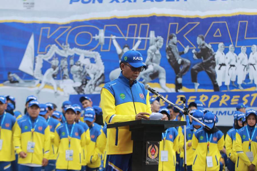 BERSYUKUR: Kepala Dispora Kaltim Agus Hari Kesuma tetap mengapresiasi raihan Kaltim di PON XXI/2024 Aceh-Sumut.