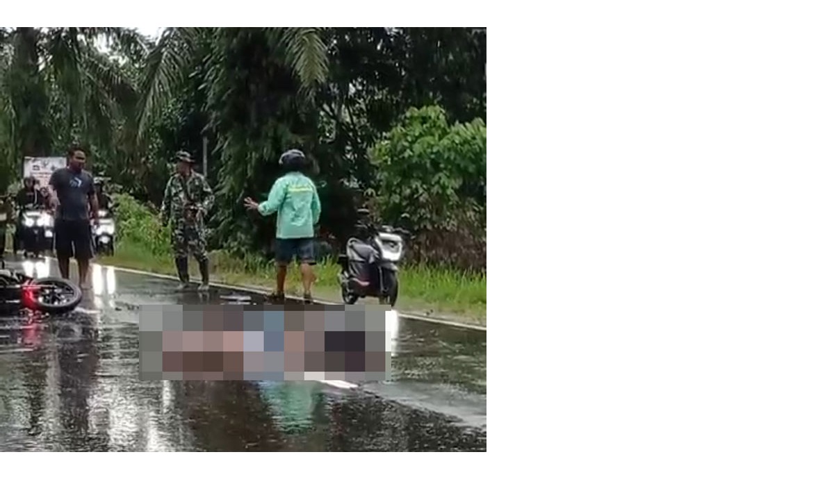 CELAKA: Seorang pengendara motor dilaporkan tewas akibat kecelakaan di Jalan HM Arsyad, Kecamatan MB Ketapang, Sampit, Jumat (4/10/24). ISTIMEWA/RADAR SAMPIT