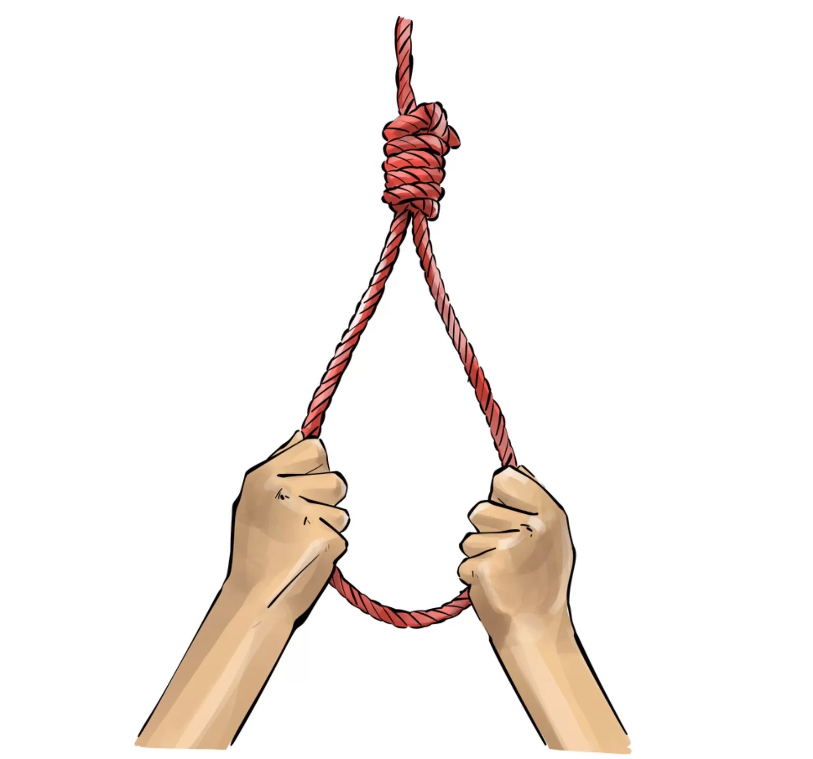 ilustrasi gantung diri