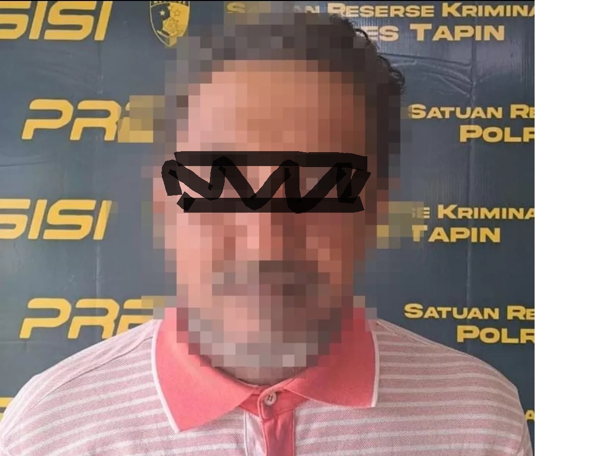 AMANKAN: Pelaku yang diamankan Sat Reskrim Polres Tapin sekarang sudah berada di rumah tahanan. (Foto : Humas Polres Tapin untuk Radar Banjarmasin)