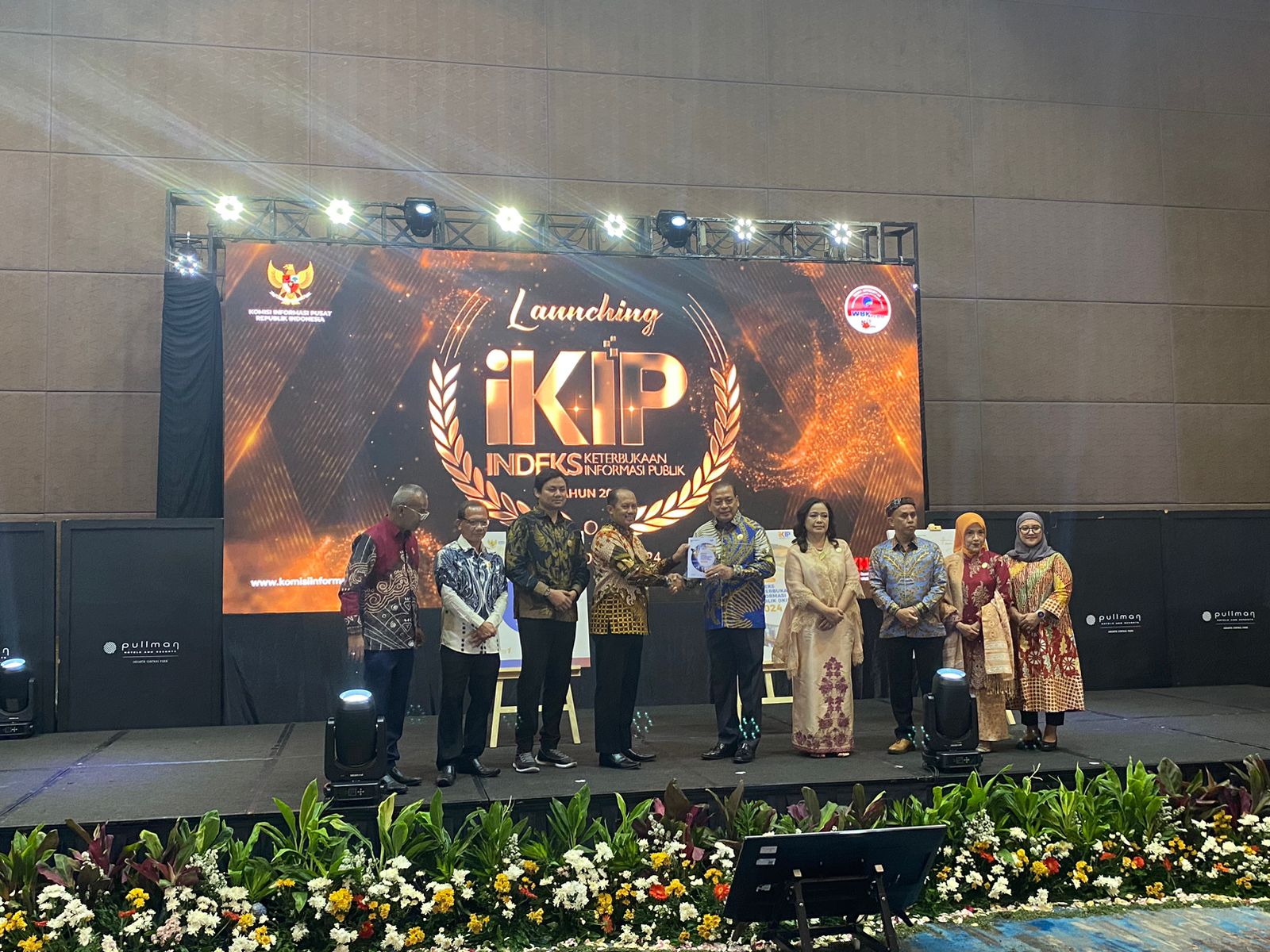 Komisioner KI Pusat dalam peluncuran hasil IKIP 2024.