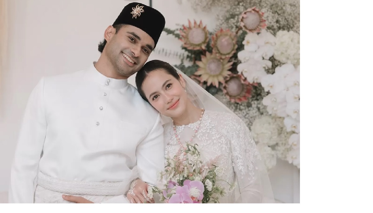 Aktris cantik Pevita Pearce menikah dengan Mirzan Meer, pengusaha tajir dari keluarga konglomerat Malaysia, Minggu (20/10/2024). (Instagram/Pevpearce)