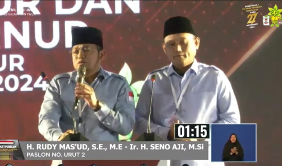 Rudy-Seno dalam debat perdana.