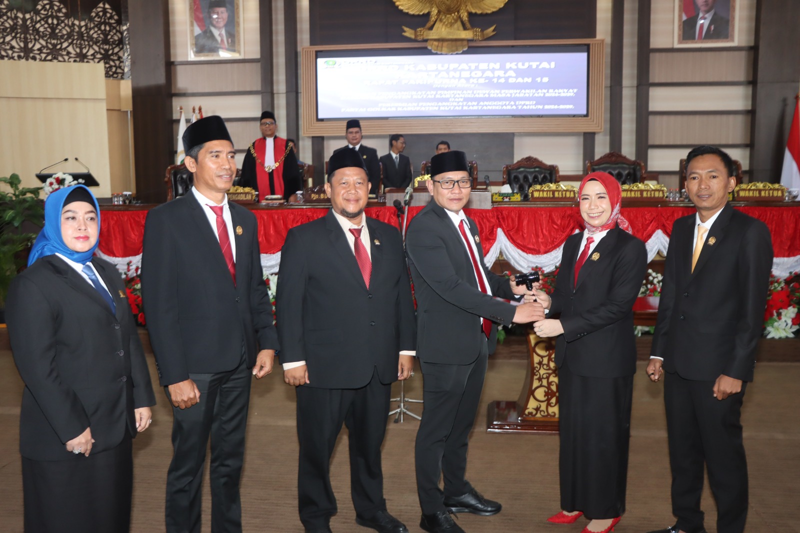 Pimpinan DPRD Kukar 2024-2029 (Ist/Murdian DPRD Kukar)