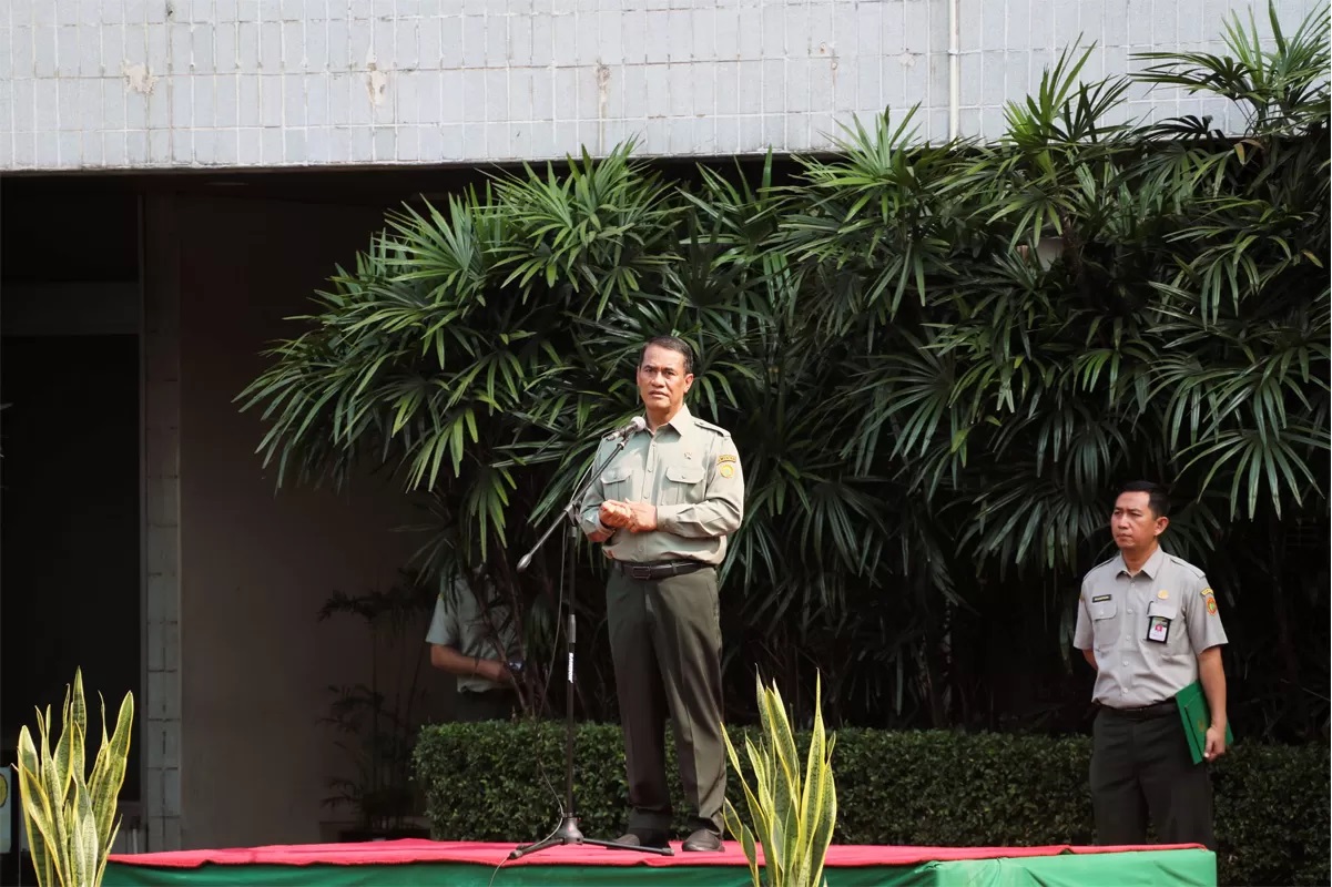 Menteri Pertanian Andi Amran Sulaiman saat upacara Hari Sumpah Pemuda di Jakarta (28/10). (Istimewa) 