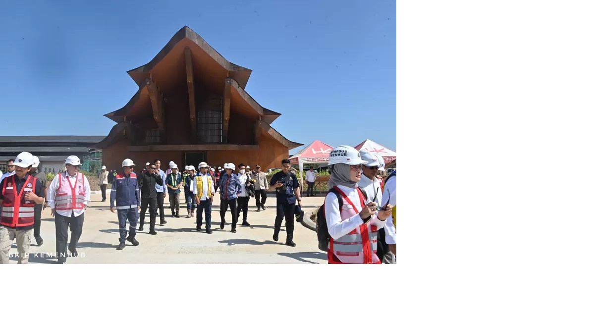 AKHIR TAHUN : Bangunan Terminal Bandara Internasional Nusantara yang rampung secara bertahap hingga Desember 2024.