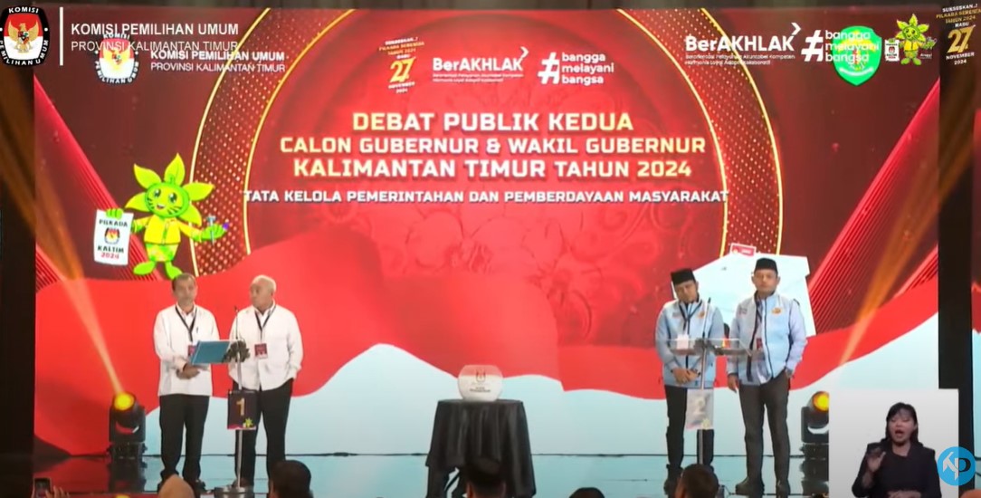 Debat kedua Pilgub Kaltim.
