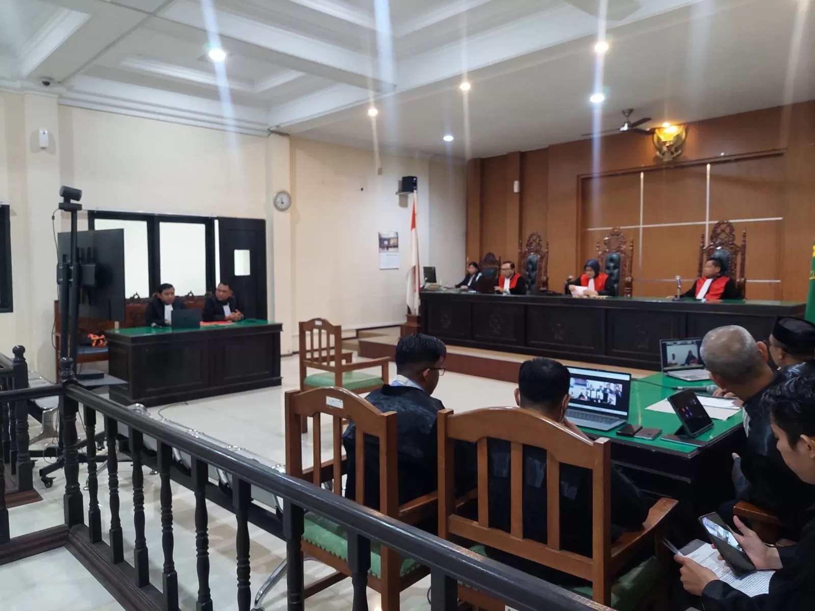 Suasana persidangan kasus RSUD Nunukan.