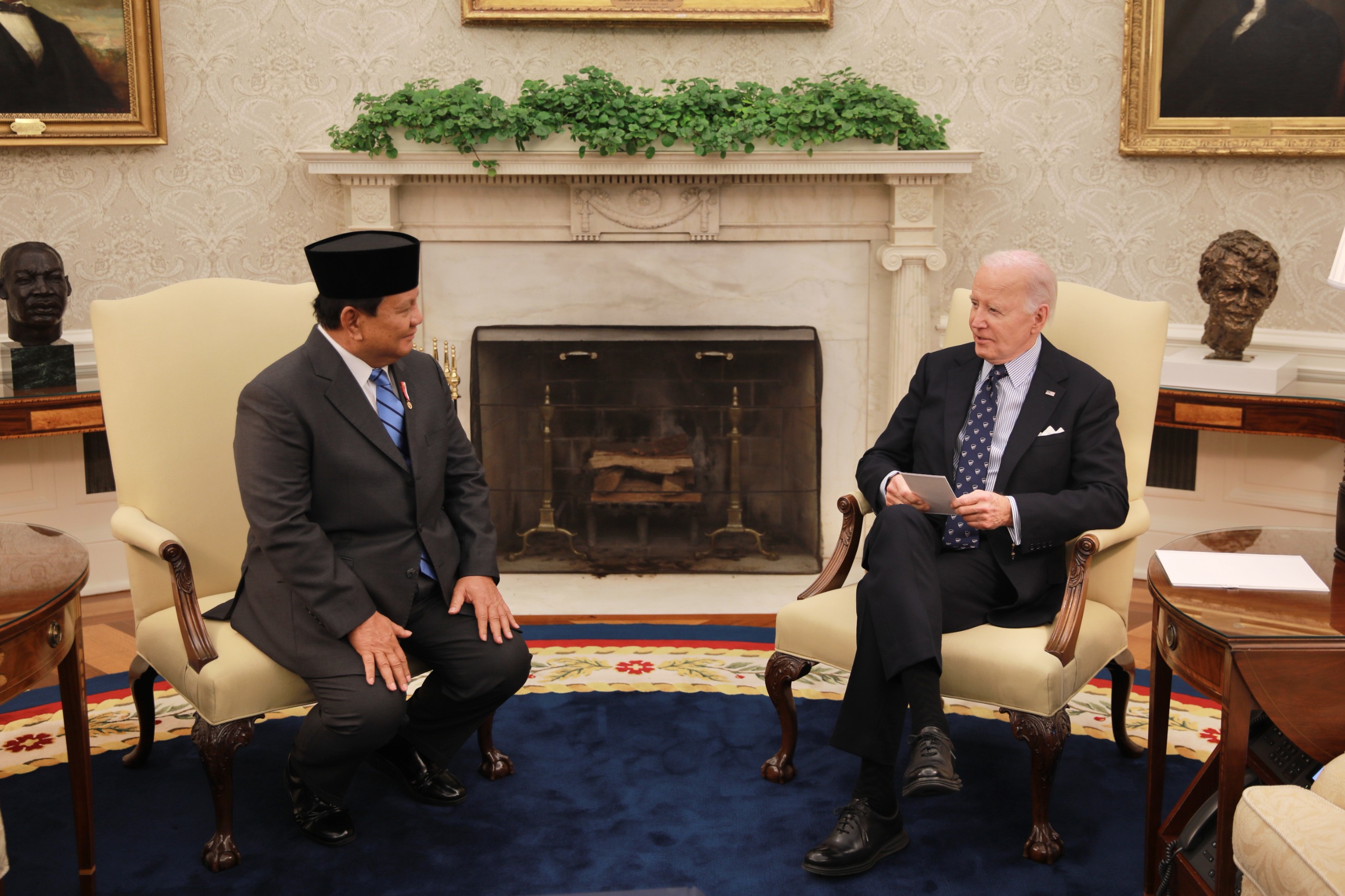Prabowo dan Joe Biden.