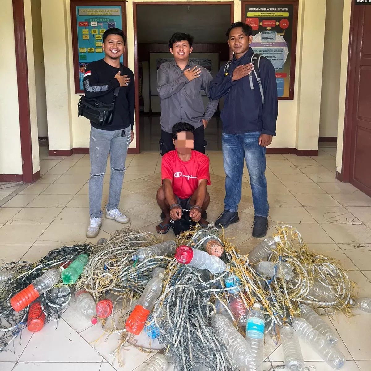 DIAMANKAN: FER langsung diamankan di Polsek Sebatik Barat setelah dilaporkan korban atas aksi pencuriannya.