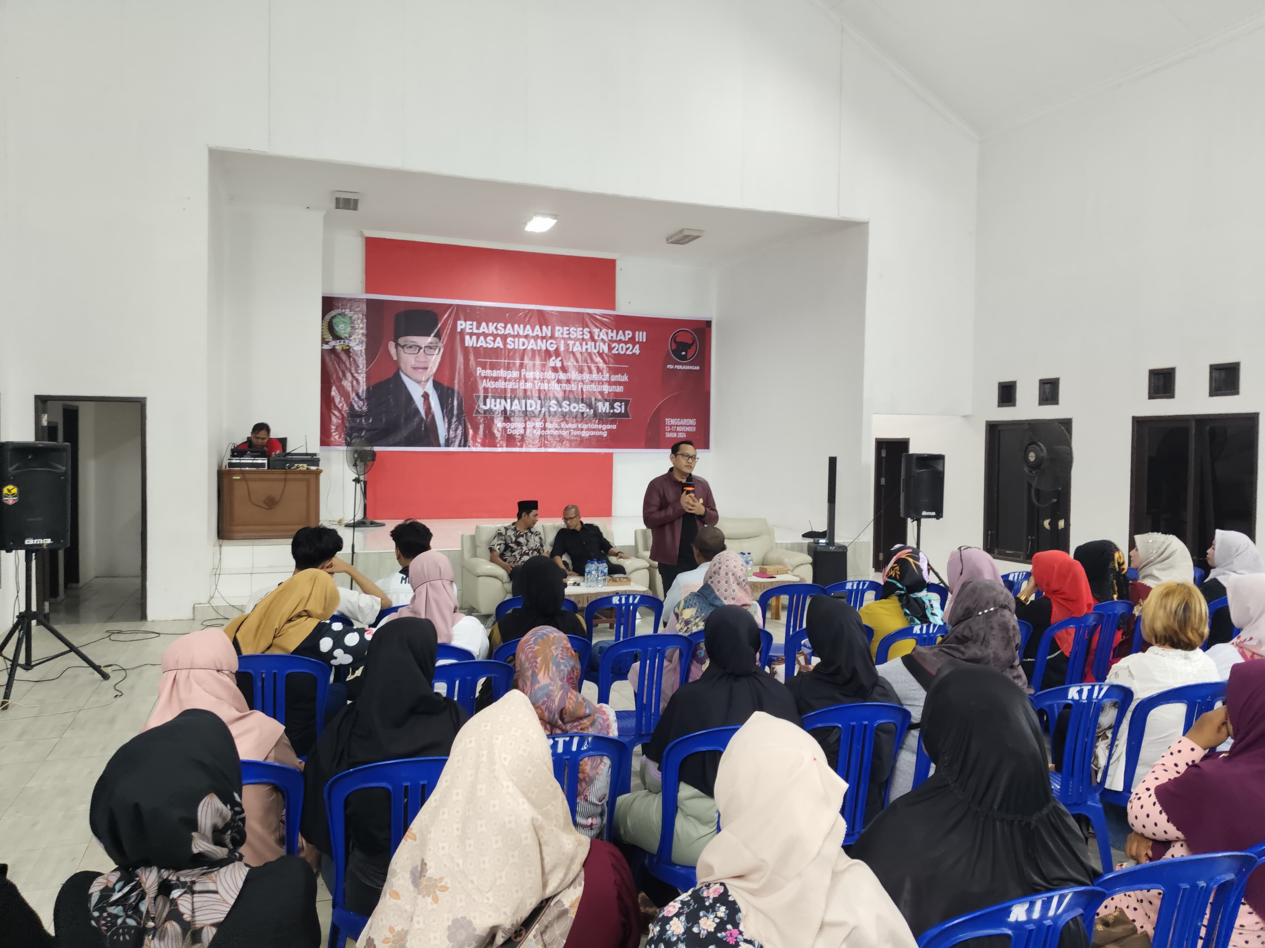 Reses Ketua DPRD Kukar Junaidi di Kecamatan Tenggarong (Istimewa)