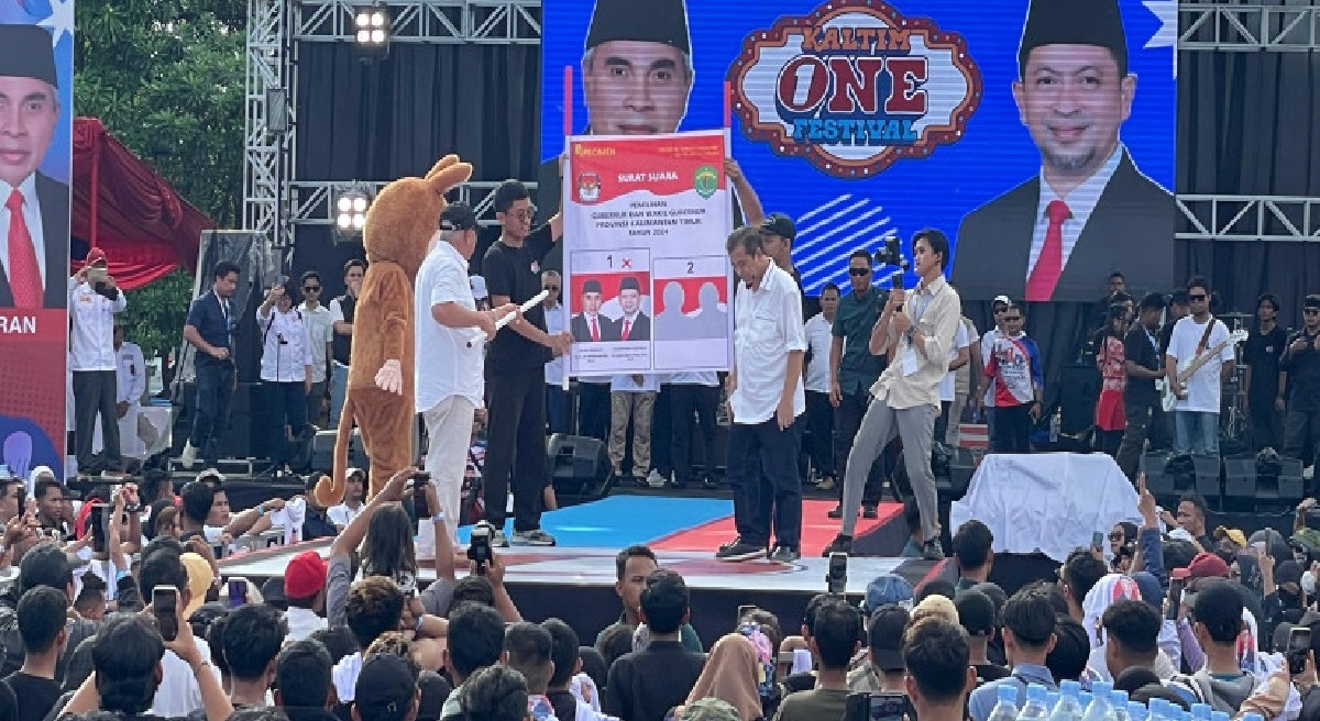 Isran - Hadi kampanye di Balikpapan.