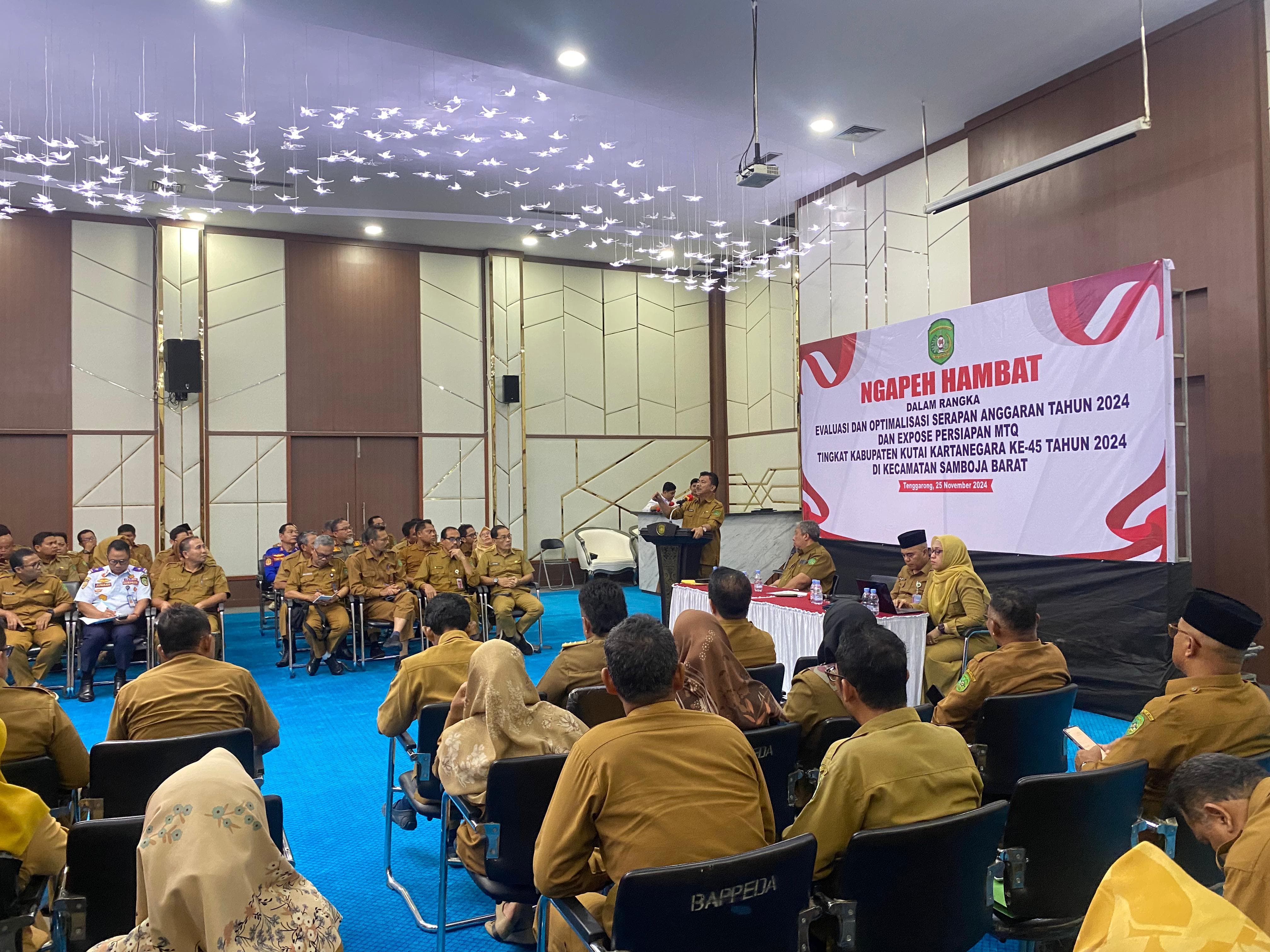 Ngapeh hambat evaluasi dan optimalisasi serapan anggaran tahun 2024 yang dilaksanakan Pemkab Kukar (Elmo/Prokal.co)