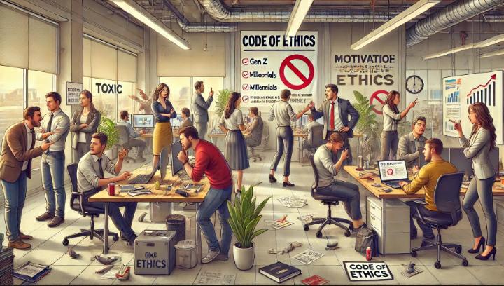 ilustrasi dunia kerja (dari IA)