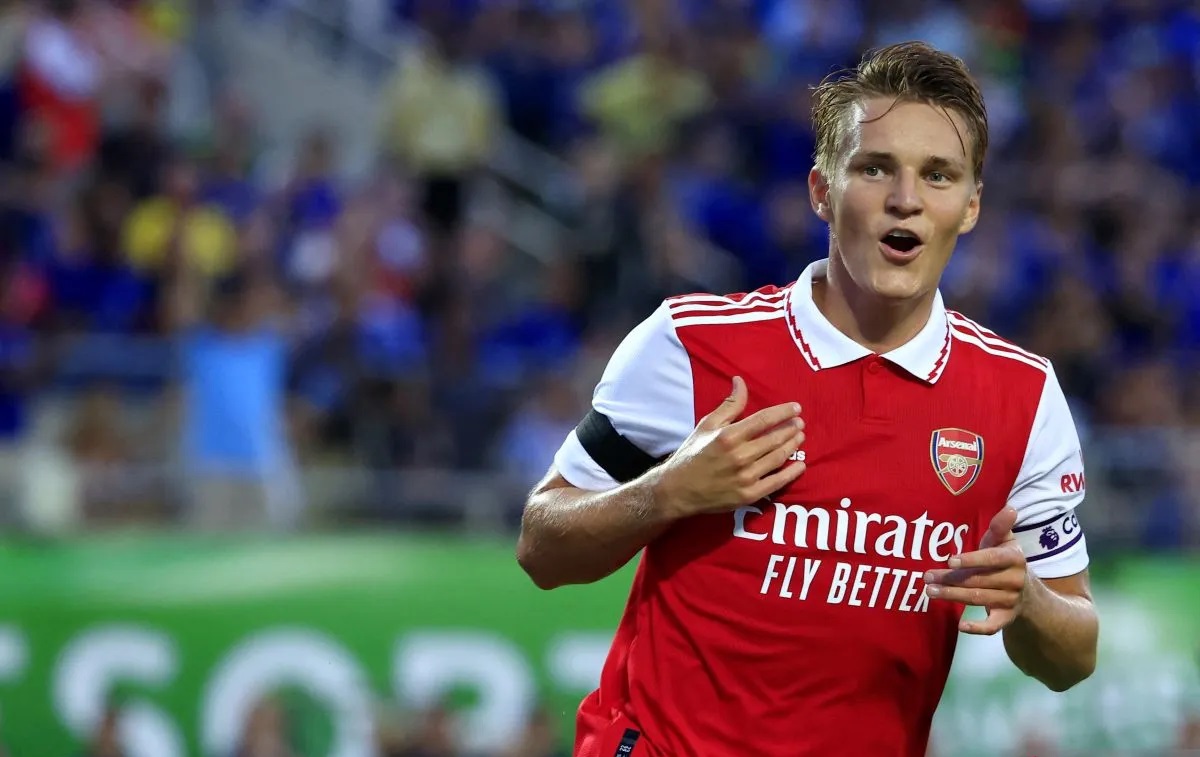 Martin Odegaard. ANTARA/AFP/MIKE EHRMANN