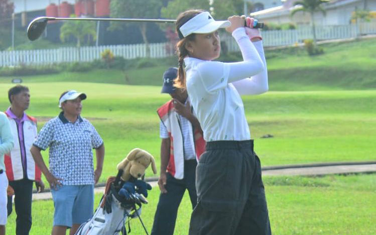 Nabila Ayu DS dan Nugroho FH Soeryo, dua atlet golf junior Balikpapan yang mengikuti seleksi untuk ajang Pra-Porprov dan Porprov 2026 Paser.