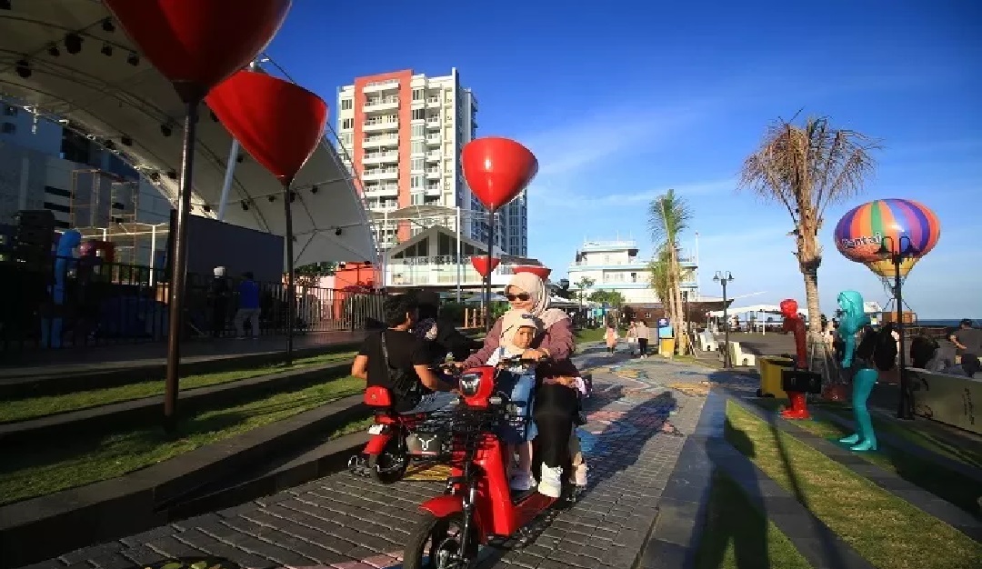 Ilustrasi sudut kota Balikpapan.