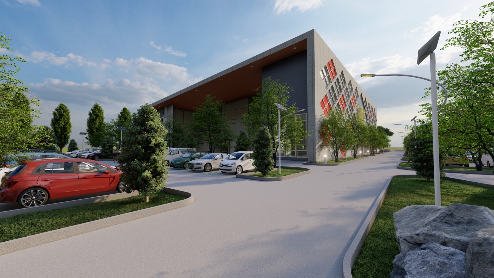 Desain Gedung Ekonomi Kreatif yang tengah dibangun Dinas PU Kukar (Istimewa)