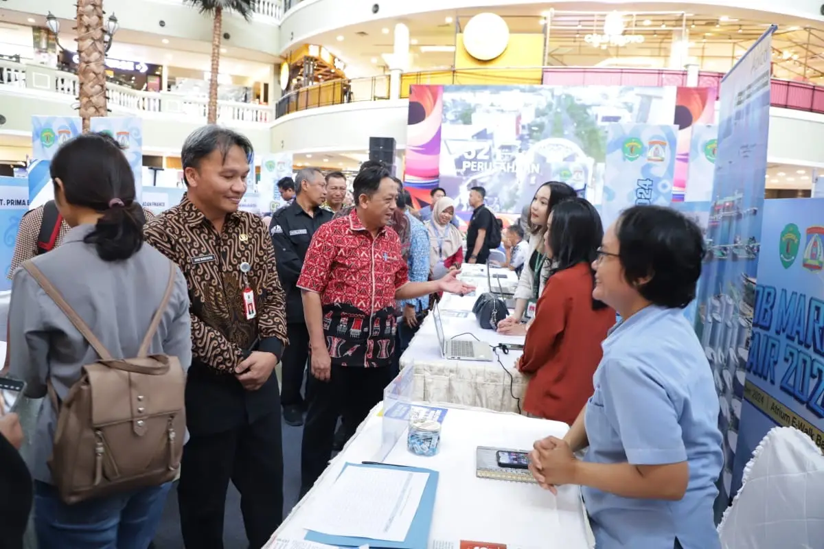 Job market fair 2024 yang dihelat Disnakertrans Kaltim.