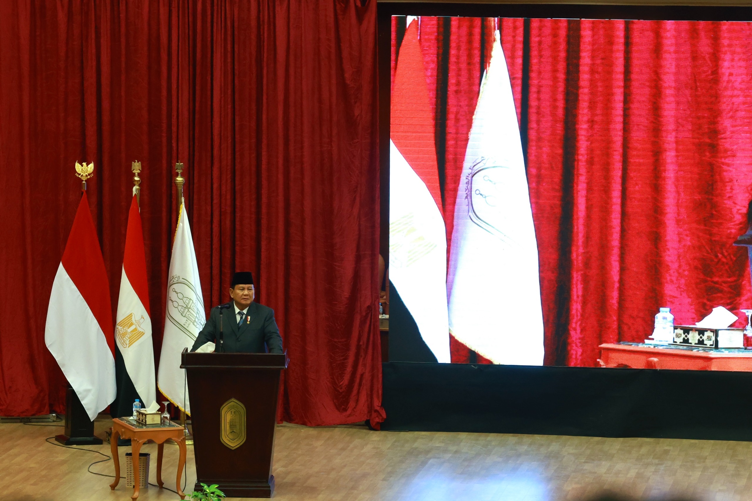 Presiden Prabowo Subianto di Kairo.