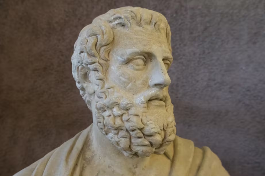 Patung Epictetus, seorang filsuf Yunani Stoic yang punya pandangan hidup stoisisme, di Roma, Italia. Luc Emergo/Shutterstock