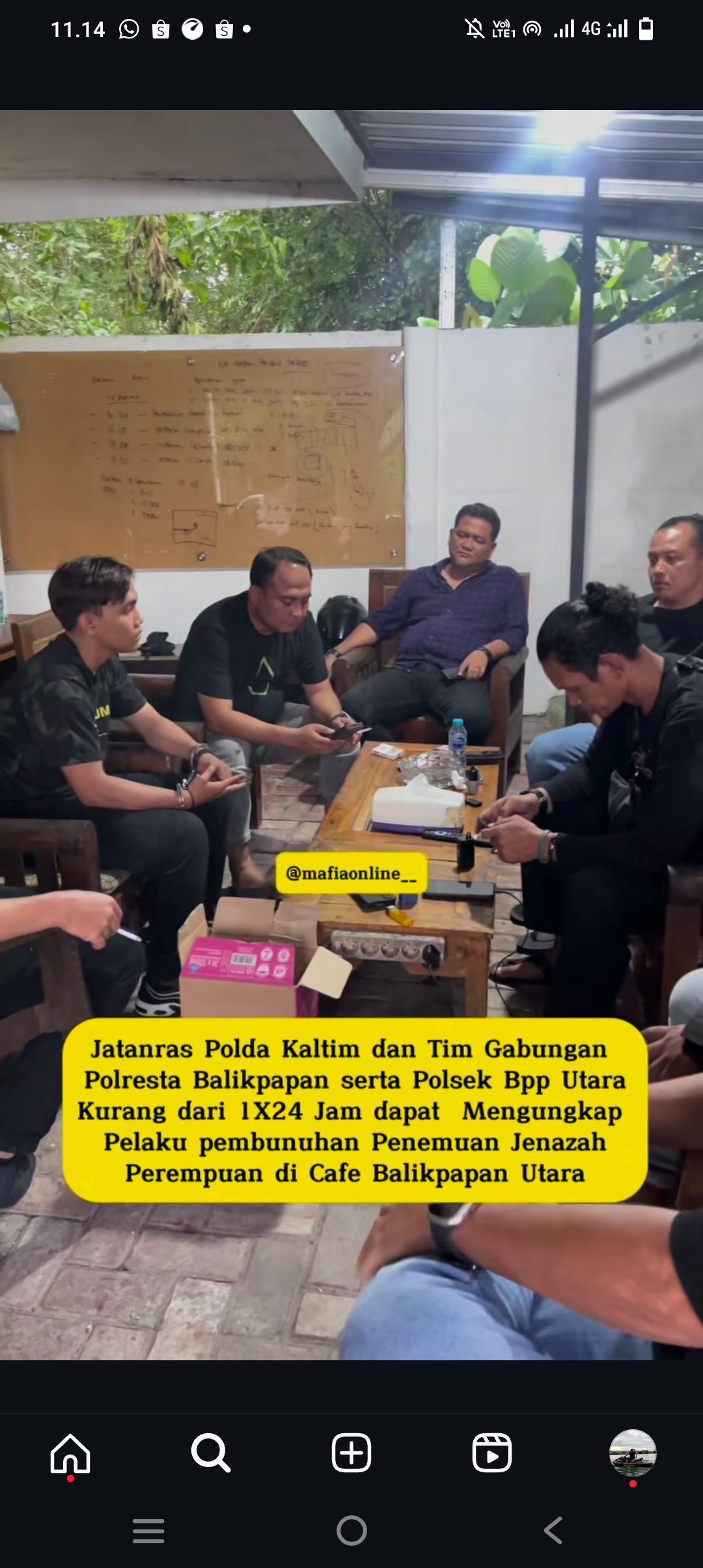 Terduga pelaku Mrs (kiri) saat diamankan tim gabungan Jatanras Polda Kaltim, Polresta Balikpapan, dan Polsek Balikpapan Utara, Rabu (25/12) pagi.