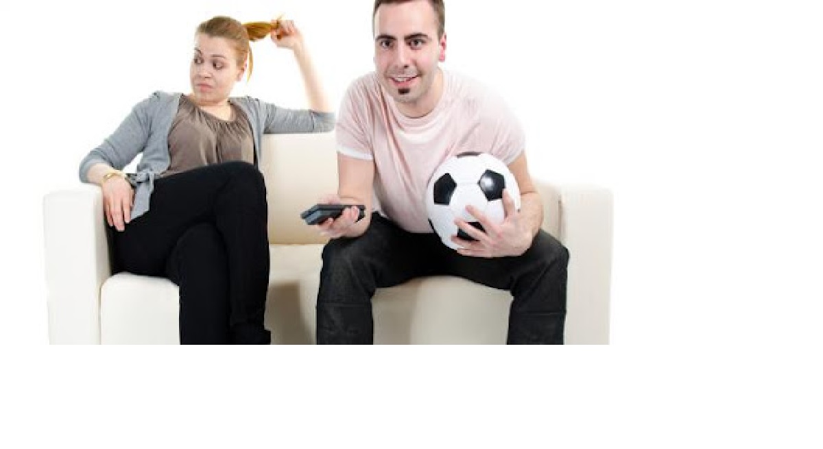 ilustrasi nonton bola