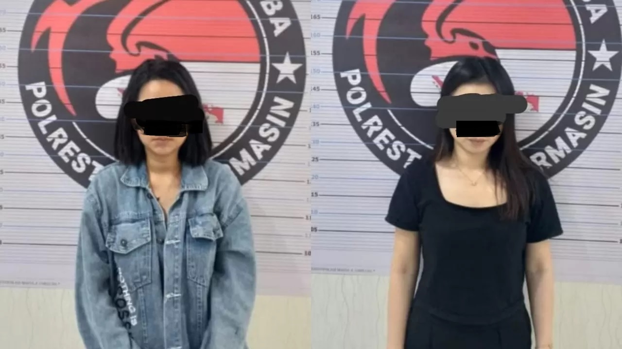 Dua tersangka yang diamankan.