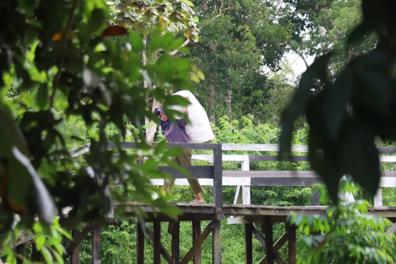TRANSMIGRASI: Tampak suasana di salah satu wilayah transmigrasi di Kabupaten Bulungan.