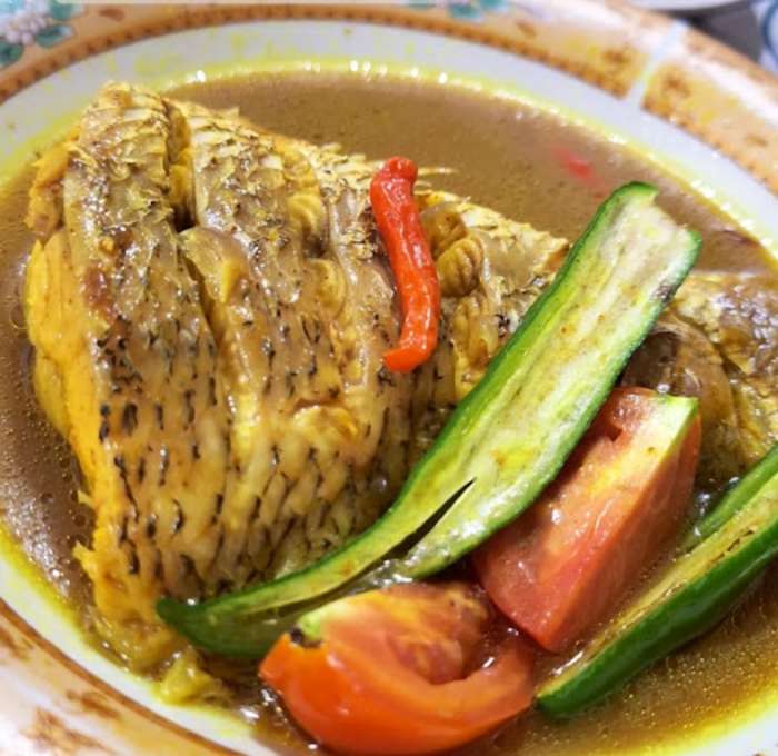 KHAS: Menu khas palumara yang disajikan sebuah warung di Penajam, PPU.