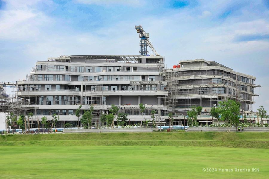 MEGA PROYEK:Pembangunan proyek di IKN Nusantara di Sepaku, PPU terus berprogres.(FOTO:ISTIMEWA)