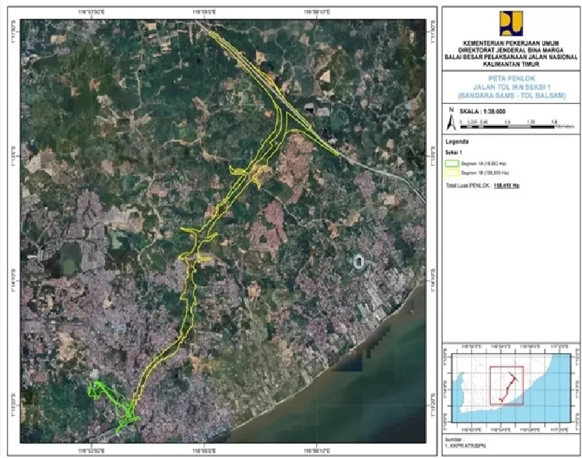 LAHAN TERDAMPAK : Kantor Polsek Balikpapan Selatan yang akan terkena pembangunan ruas jalan Tol IKN Seksi 1 B, Segmen Bandara Sepinggan-Tol Balsam. (FOTO: BBPJN KALTIM)
