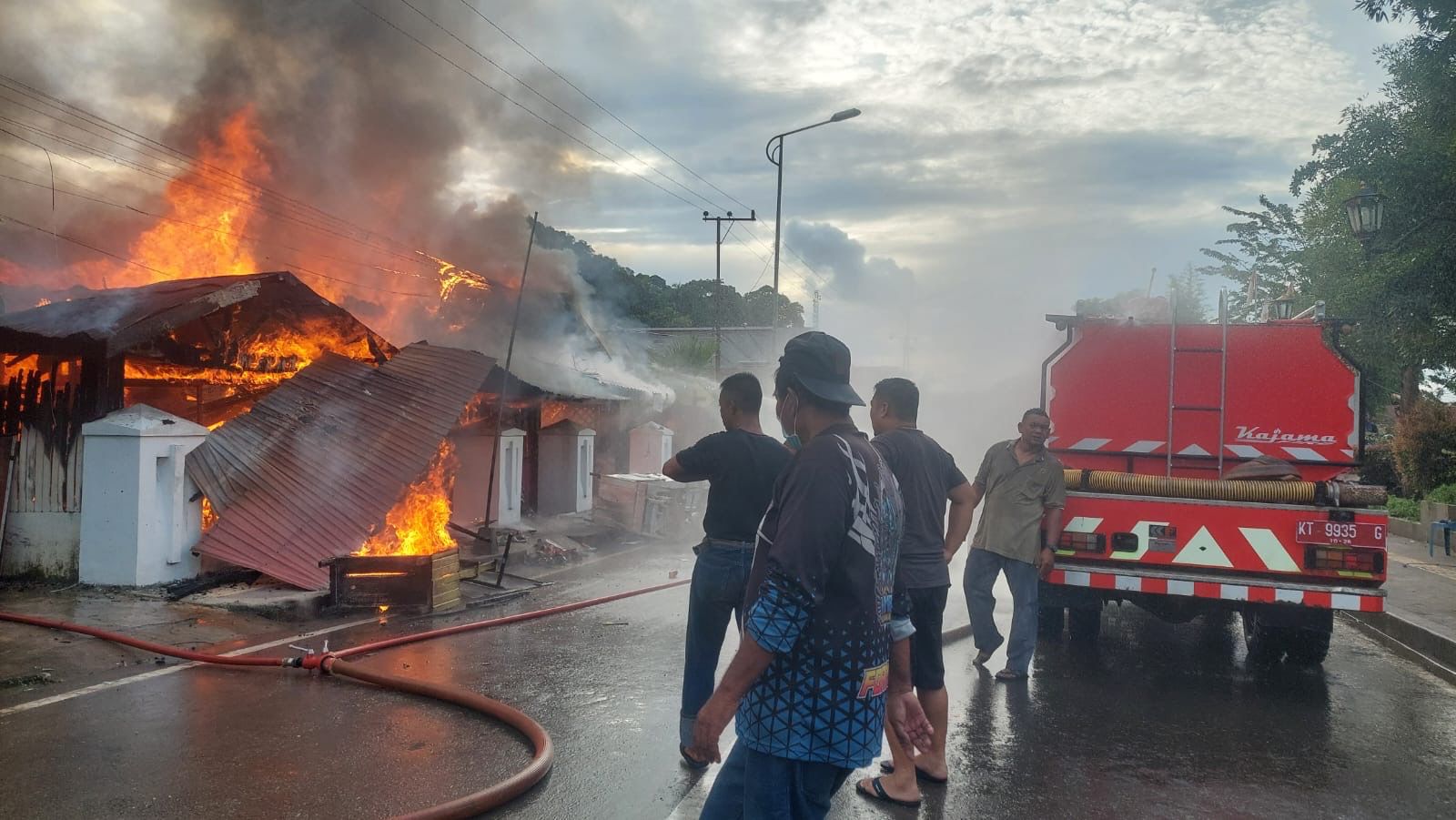 MUSIBAH: Pada Minggu, 26 Januari 2025,  dua kebakaran melanda Kabupaten Berau.