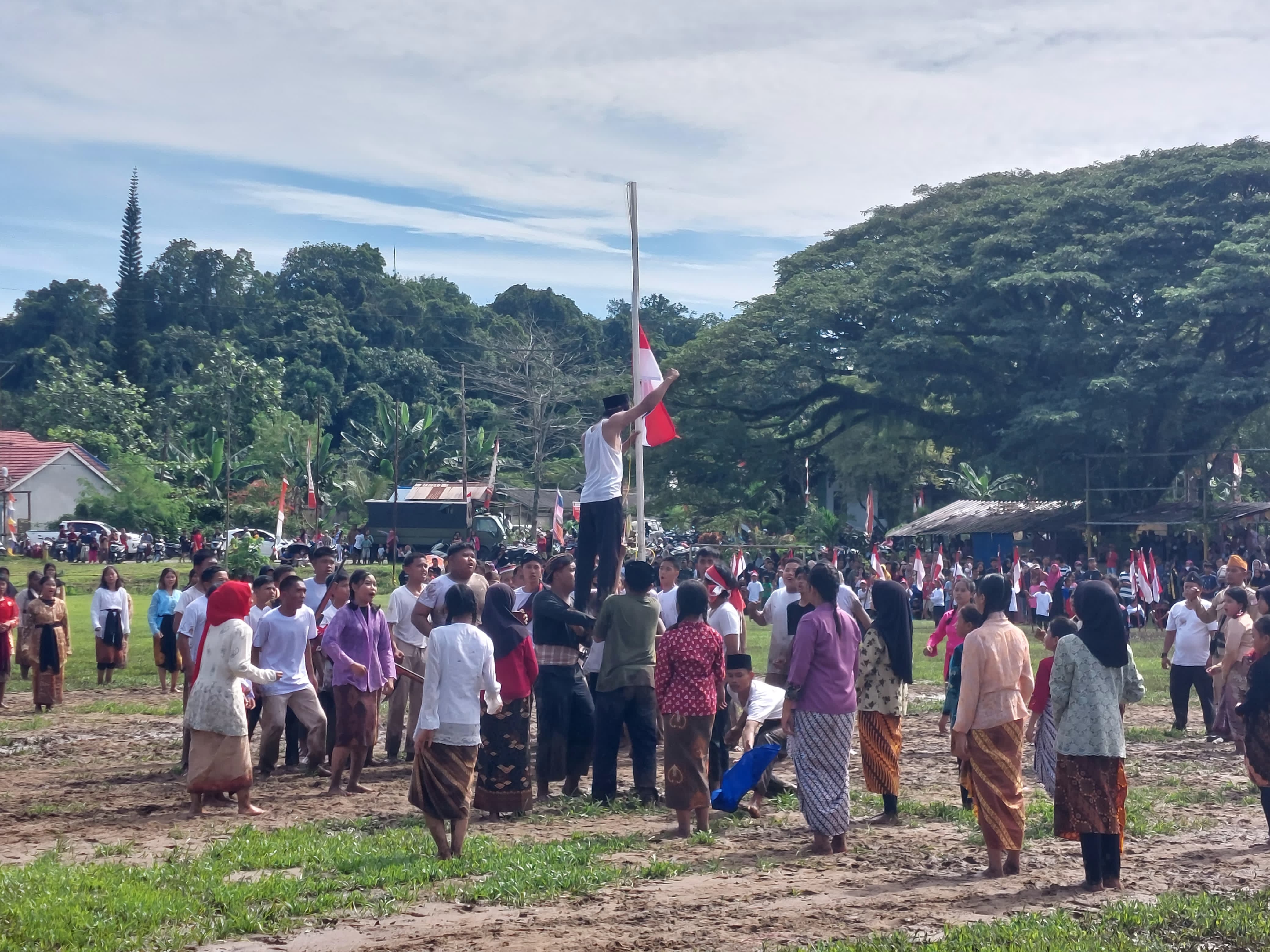 Upacara peringatan Peristiwa Merah Putih Sangasanga (Elmo/Prokal.co)