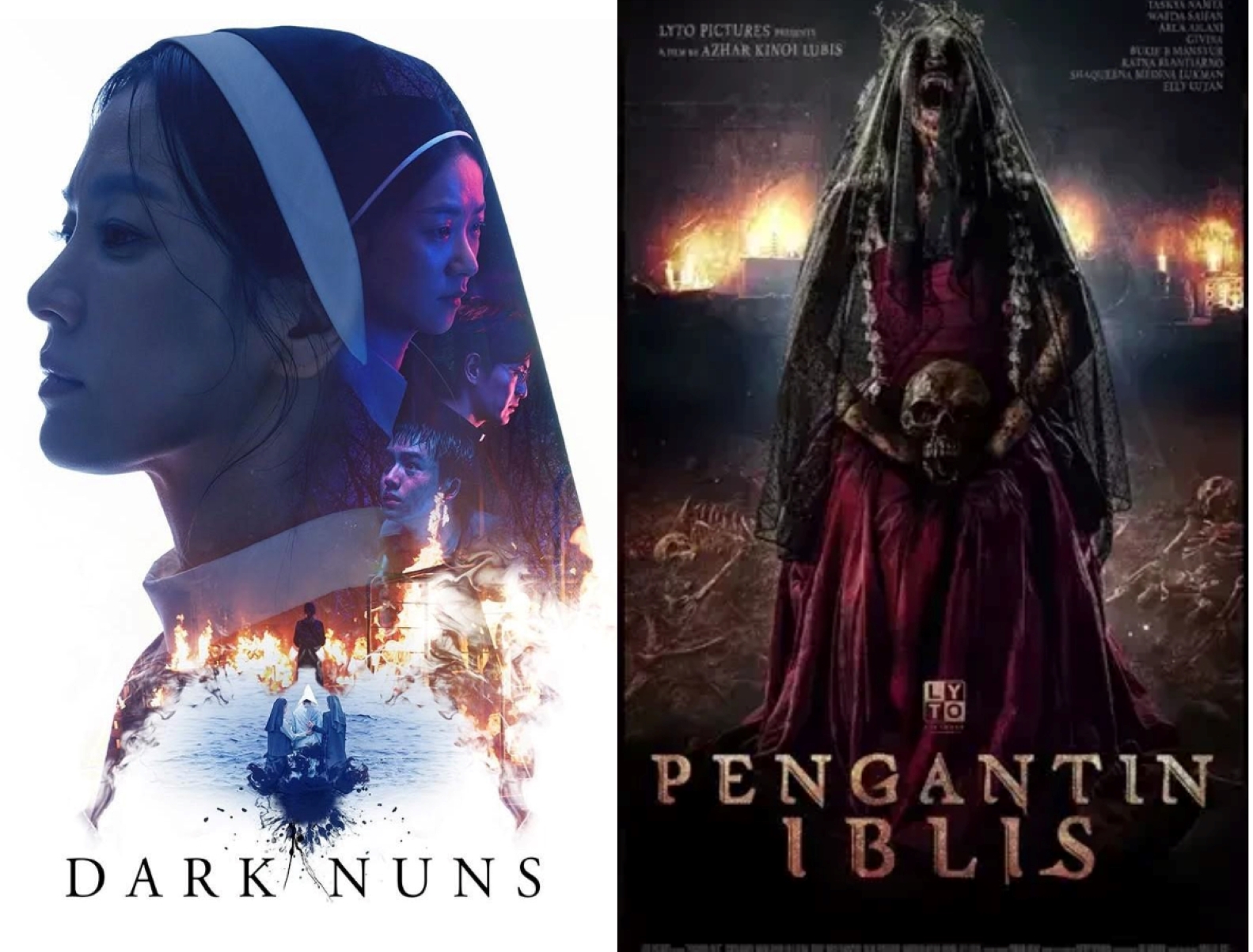Poster Dark Nuns dan Pengantin Iblis.