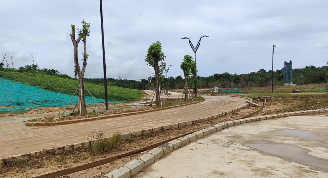 Kondisi di sekitar Bandara VVIP IKN usai kebanjiran. (Foto: Ist)