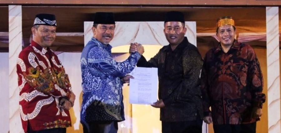 Penetapan Tenggarong sebagai tuan rumah MTQ Kukar di Samboja Barat kemarin (Istimewa)