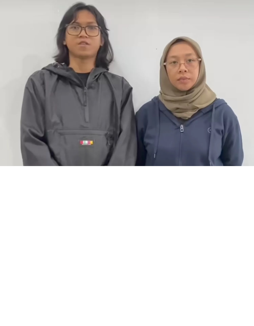 Syifa Al Lufti alias Alectroguy dan Novi Citra alias Twister Angel dari Sukatani Band minta maaf atas viralnya lagu Bayar Bayar Bayar. (Instagram @sukatani.band)