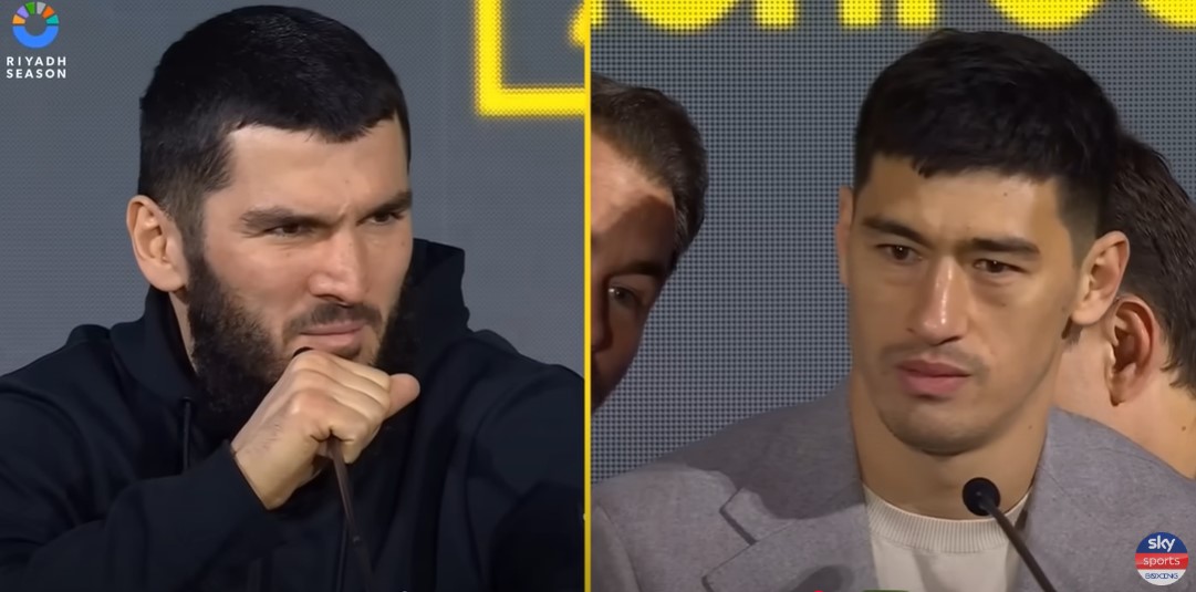 Artur Beterbiev (kiri) dan Dmitry Bivol (kanan).
