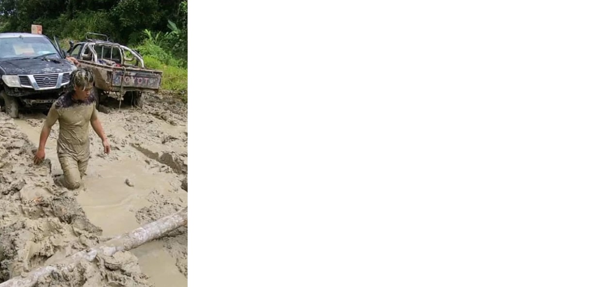 INFRASTRUKTUR: Kondisi infrastruktur jalan di wilayah perbatasan Kaltara. FOTO: DOK RADAR TARAKAN