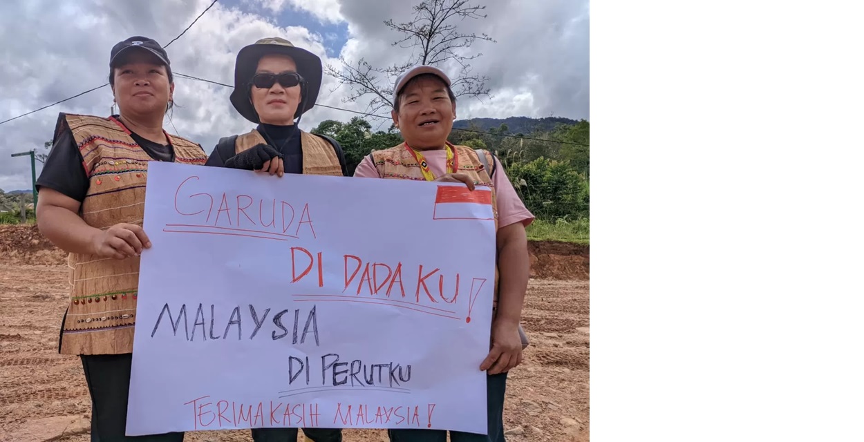 Aksi unjuk rasa warga Krayan.