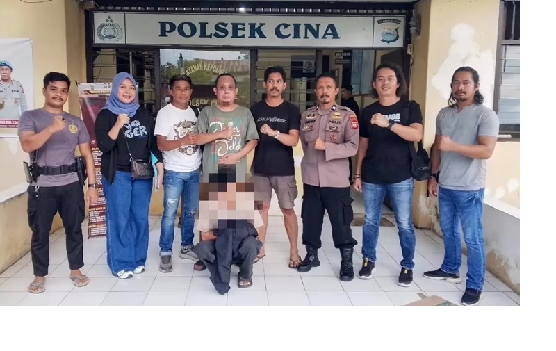 KASAR: Polres Paser berhasil menangkap AF, pelaku KDRT yang melarikan diri ke Bone, Sulsel, setelah menganiaya istrinya.(FOTO:ISTIMEWA)