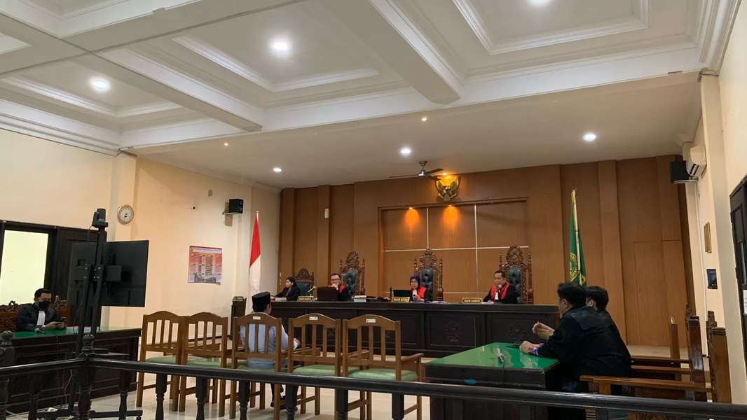SIDANG PUTUSAN: Sidang putusan perkara dugaan korupsi BLUD RSUD Nunukan di Pengadilan Tipikor Samarinda, Kamis (13/3).