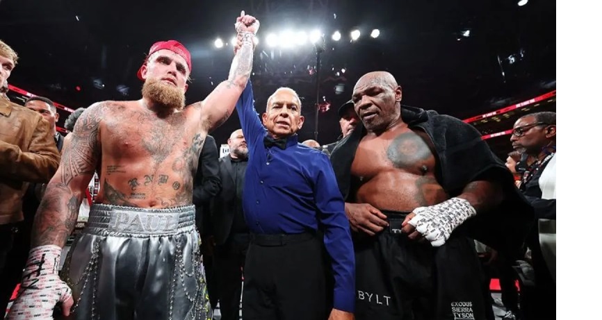 Jake Paul diumumkan sebagai pemenang melawan Mike Tyson