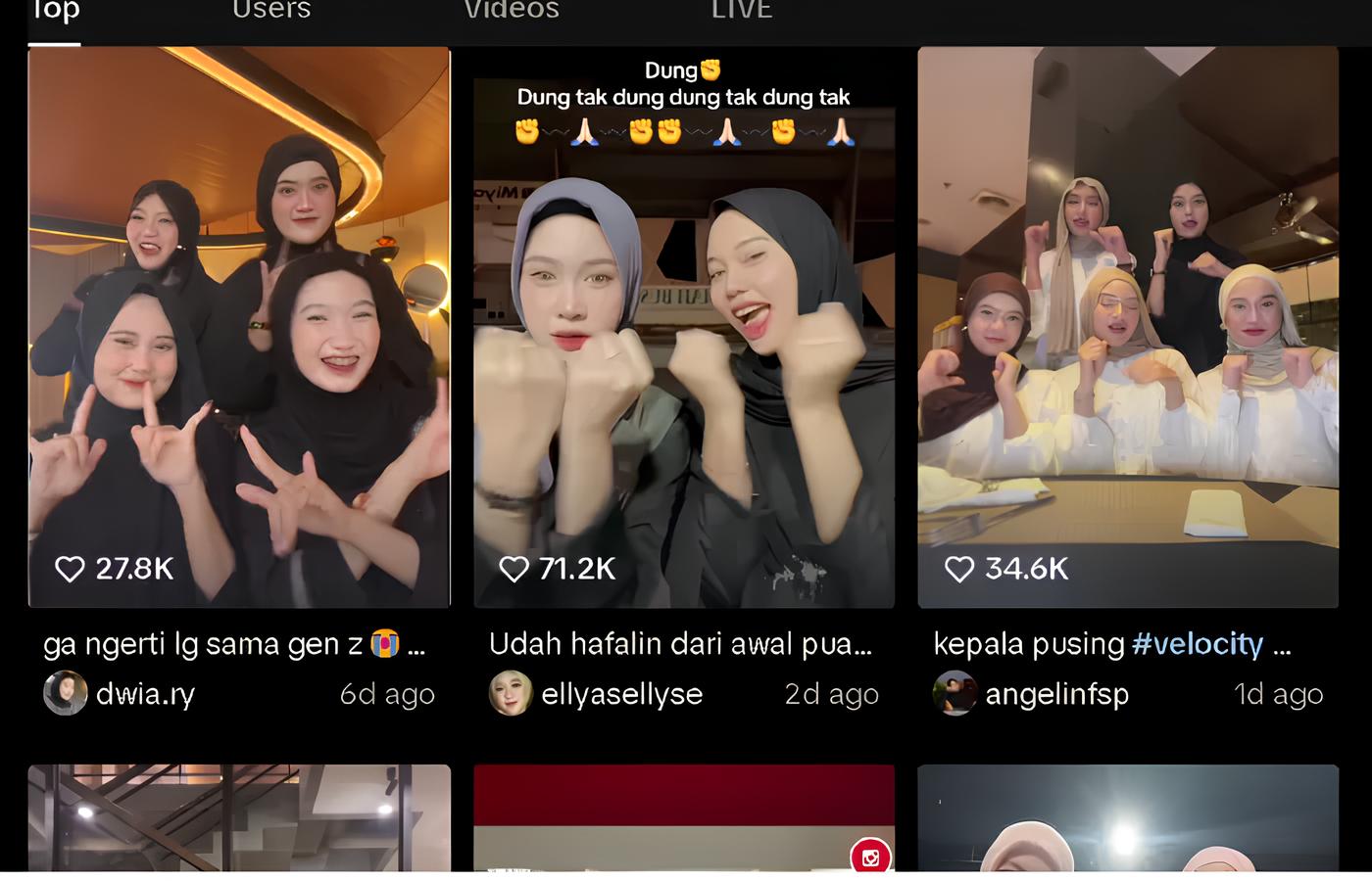 Tren velocity TikTok di kalangan Gen Z