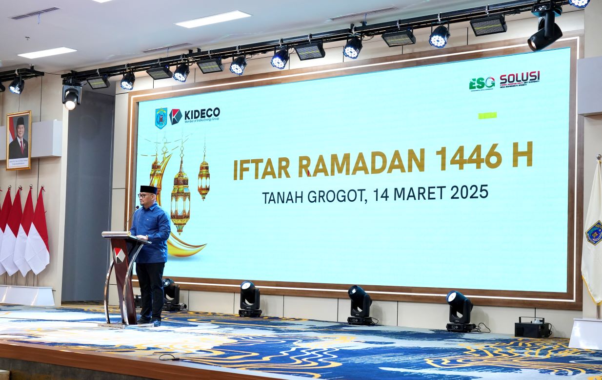 Direktur Utama Kideco M. Kurnia Ariawan menyampaikan rasa bangga dan terima kasih kepada Pemerintah Paser.