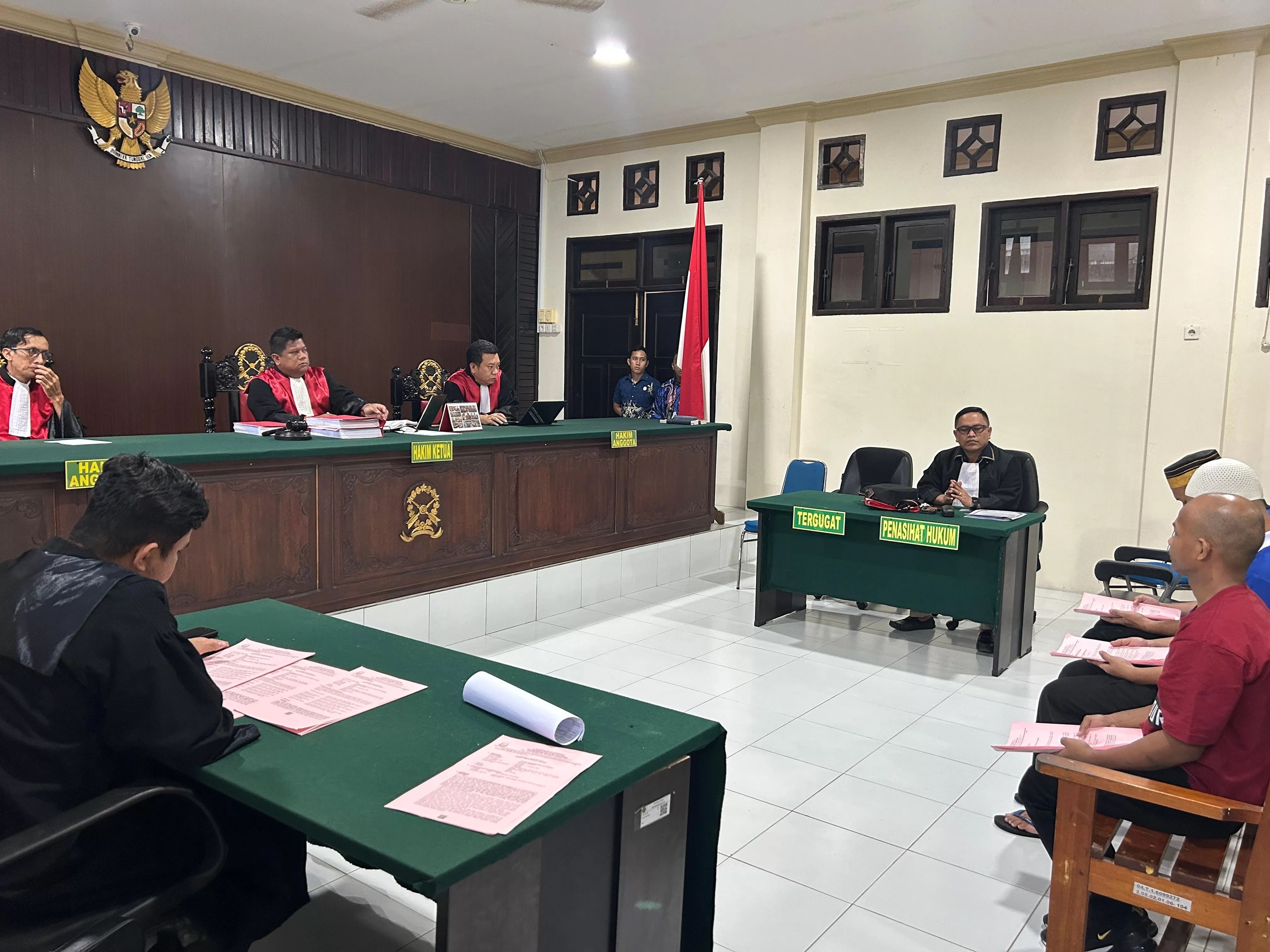 PEMBUKTIAN : Sidang sabu 74 Kg yang melibatkan salah satu konten kreator asal Kota Tarakan bersidang dengan agenda pembuktian JPU.