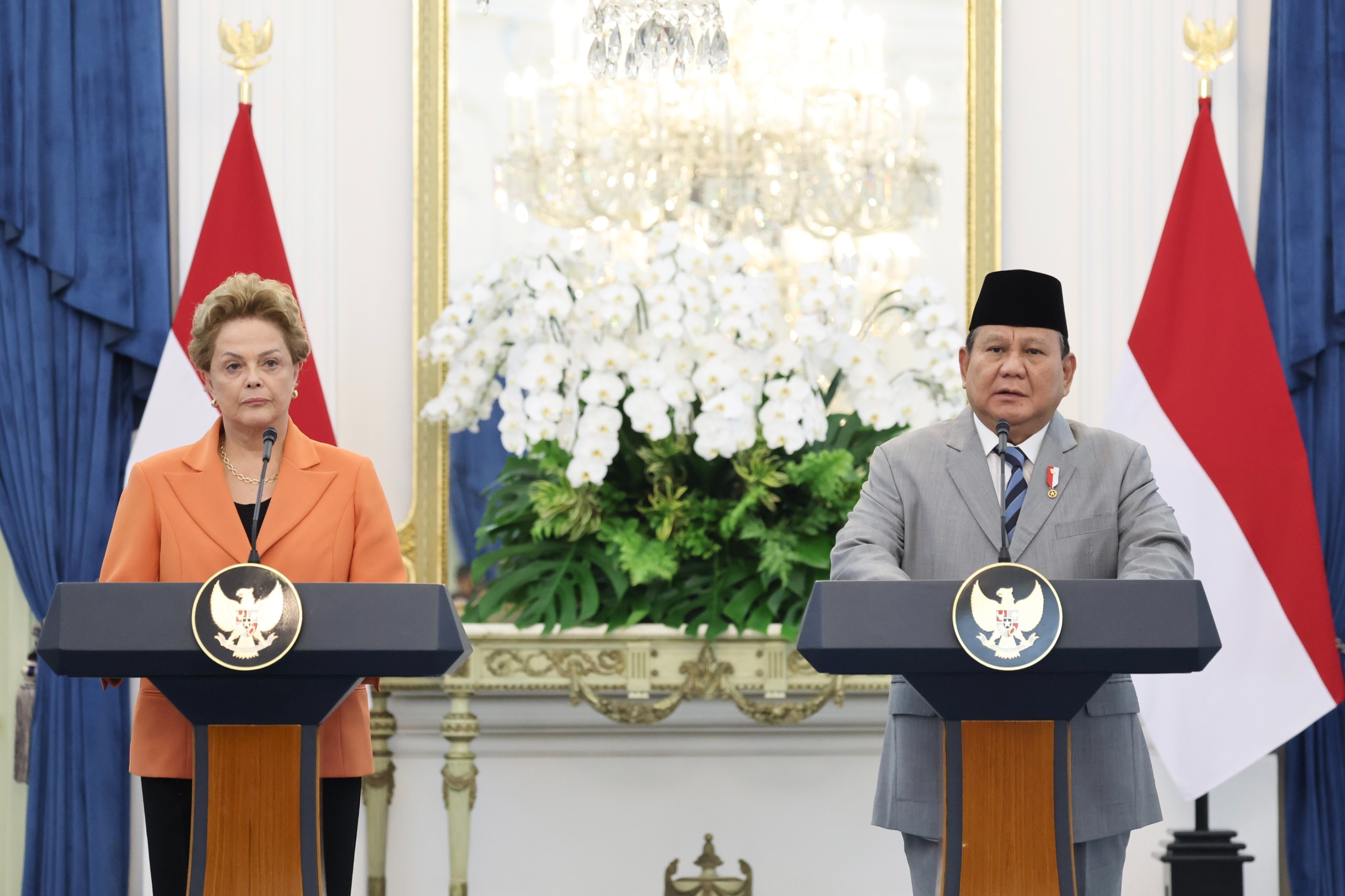 Prabowo dan Presiden NDB Dilma Vana Rousseff.